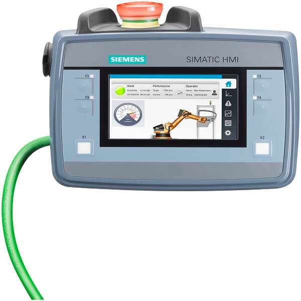 Tela táctil móvel 6AV2125-2JB23-0AX0 do painel de 9 polegadas Siemens SIMATIC HMI KTP900F