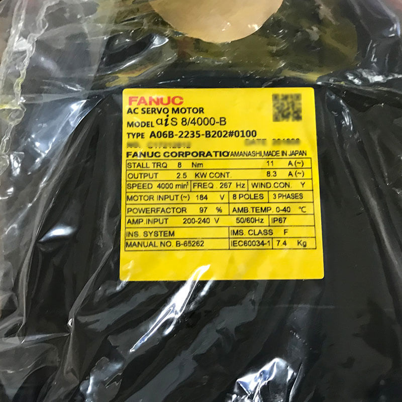 Fanuci vahelduvvoolu servomootor A06B-0235-B200 A06B-0235-B201 A06B-0235-B202