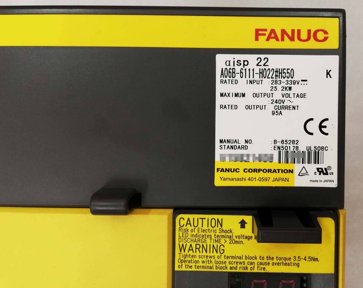 M&oacute;dulo de accionamiento del amplificador de husillo Fanuc A06B-6111-H022#H550