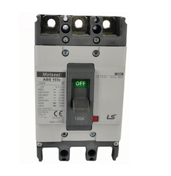 LS Metasol MCCB 60AF S tip ABS62c ABS63c ABS64c 2P 3P 4P